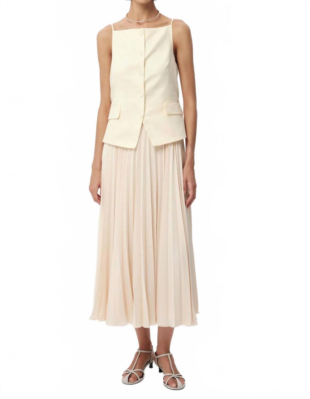 NEW EXQUISE angeletta maxi dress in butter